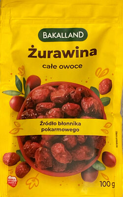 Żurawina Bakalland Całe Owoce