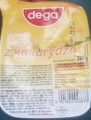 Sałatka Warzywna Z Kukurydzą