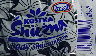 Lody Śmietankowe Kostka Śnieżna - Koral