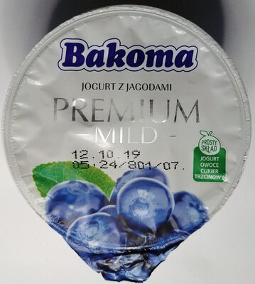 Jogurt z jagodami Premium Mild Bakoma
