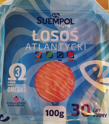 Łosoś atlantycki, wędzony na zimno, plastrowany Suempol