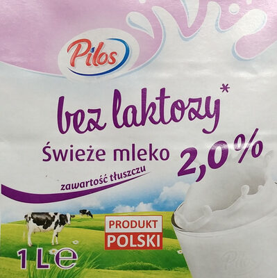 Mleko świeże bez laktozy 2% tłuszczu Pilos