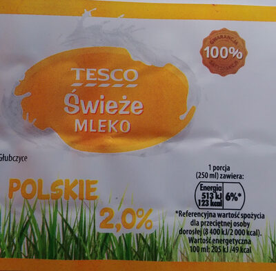Mleko świeże 2% Tesco