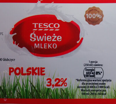 Mleko świeże 3,2% Tesco