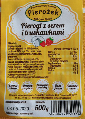Pierogi z serem i truskawkami Pierożek
