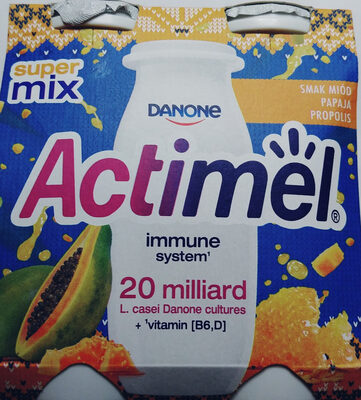Actimel o smaku papaja-miód-propolis Danone