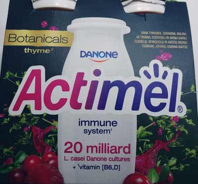 Actimel o smaku żurawina-malina-tymianek Danone