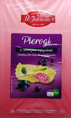 Pierogi z twarogiem i jagodami U Jędrusia