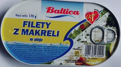 Filety z makreli w oleju Baltica
