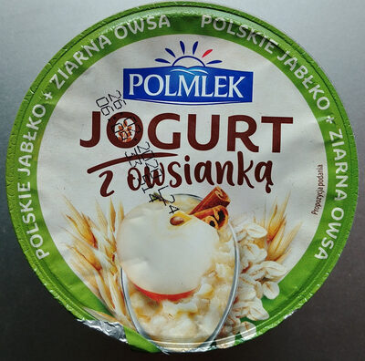Jogurt z owsianką z jabłkami i cynamonem Polmlek