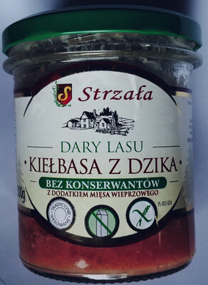 Konserwa mięsna z dziczyzny z dodatkiem mięsa wieprzowego Strzała