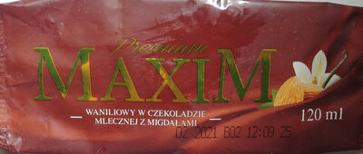 Maxim Premium Waniliowy w czekoladzie mlecznej z migdałami Lewiatan
