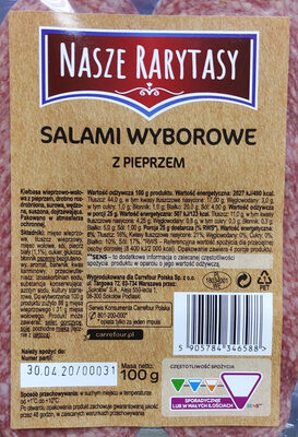 Salami wyborowe z pieprzem Carrefour