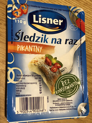 Śledzik na raz Pikantny Lisner