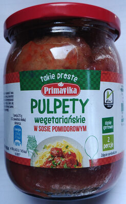 Pszenne pulpety wegetariańskie w sosie pomidorowym Primavika