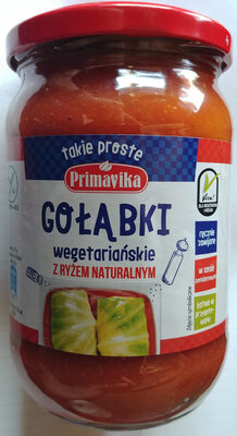 Gołąbki wegetariańskie z ryżem i pieczarkami w sosie pomidorowym (45%) Primavika