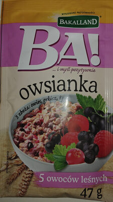 Owsianka z 5 owocami leśnymi Ba!
