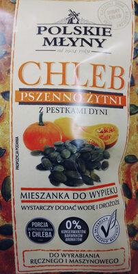 Mieszanka do wypieku chleba pszenno-żytniego. Chleb pszenno-żytni z pestkami dyni. Polskie Młyny