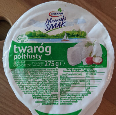 Twaróg półtusty MLEKPOL Mazurski SMAK