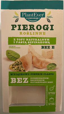 Pierogi roślinne z tofu naturalnym i pastą szpinakową PlantEver