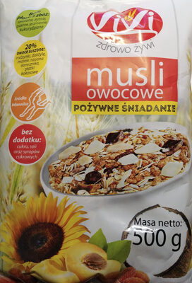 Musli owocowe pożywne śniadanie. Vivi Polska