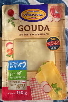 Ser gouda żółty w plastrach OSM Włoszczowa