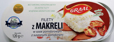 Filety z makreli w sosie pomidorowym z suszonymi pomidorami. Graal