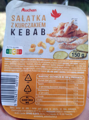 Sałatka z kurczakiem kebab Auchan