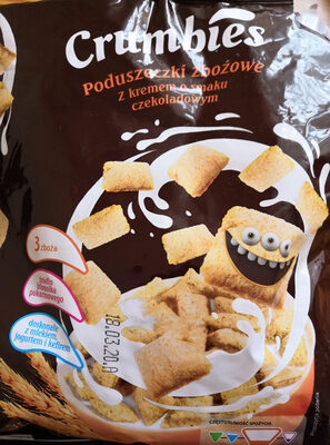 Poduszeczki zbożowe z kremem o smaku czekoladowym carrefour