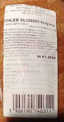 Chleb słoński krojony Baks