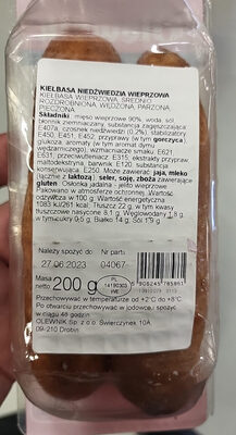 Kiełbasa niedźwiedzia wieprzowa Olewnik