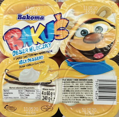 Bakuś Deser Mleczny Bakoma