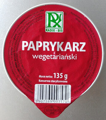 Paprykarz wegetariański Radix-Bis