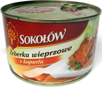 Żeberka wieprzowe z kapustą Sokołów