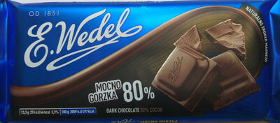 Czekolada mocno gorzka 80% E. Wedel