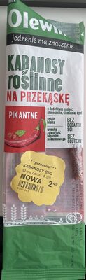 Kabanosy roślinne na przekąskę pikantne Olewnik