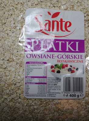 Płatki owsiane-górskie błyskawiczne Sante