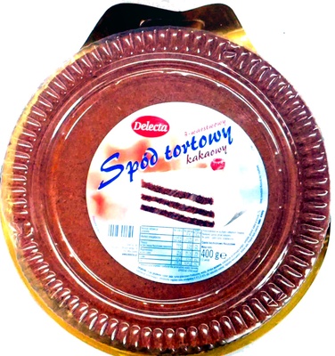 Spód tortowy kakowy 3-warstwowy Delecta