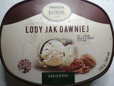 Lody Jak Dawniej Bakaliowe Bracia Koral