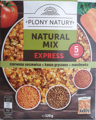 Natural Mix - Czerwona soczewica, kasza gryczana, marchewka Plony natury