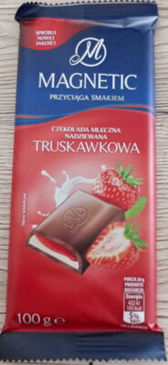 Czekolada mleczna truskawkowa Magnetic