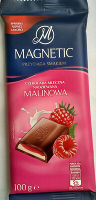 Czekolada mleczna malinowa Magnetic