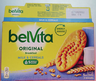 Ciastka zbożowe z mlekiem wzbogacone w wapń, magnez i żelazo. Mondelez
