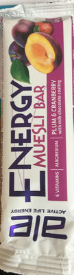 energy muesli bar opakowanie