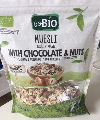 Musli z czekoladą i orzechami Go Bio