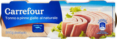 Tonno a pinne gialle al naturale Carrefour