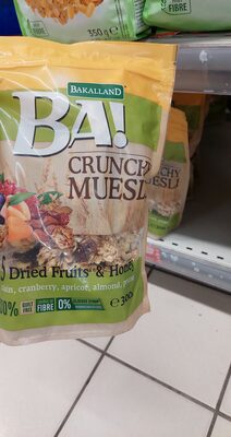 Crunchy Muesli 5 Dried Fruits & Honey BAKALLAND BA!