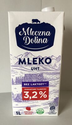 Mleko UHT bez laktozy 3,2% Mleczna Dolina