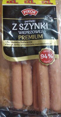 Parówki z szynki wieprzowej premium Pikok