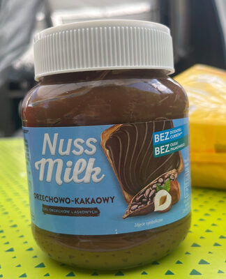 krem orzechowo-kakaowy bez cukru i oleju palmowego nuss milki